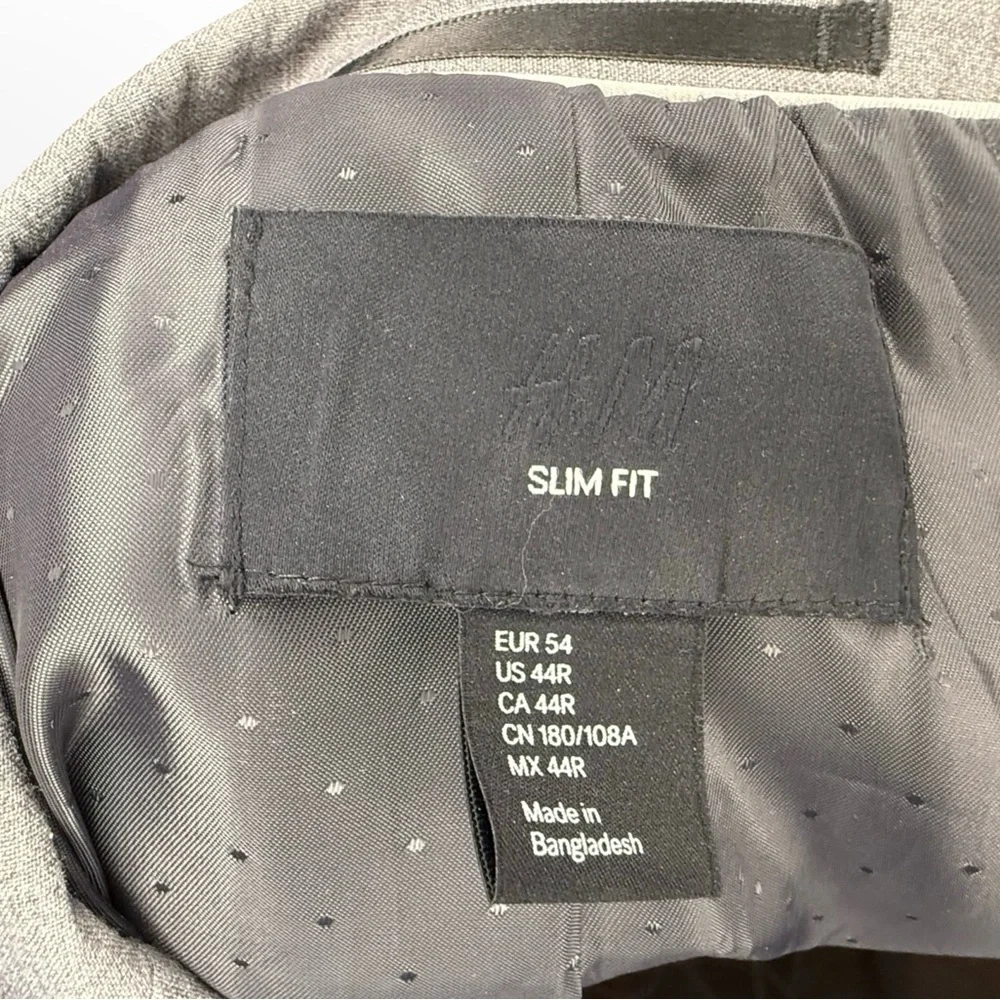 H&M Light Gray Men's Blazer Suit Jacket & Pants